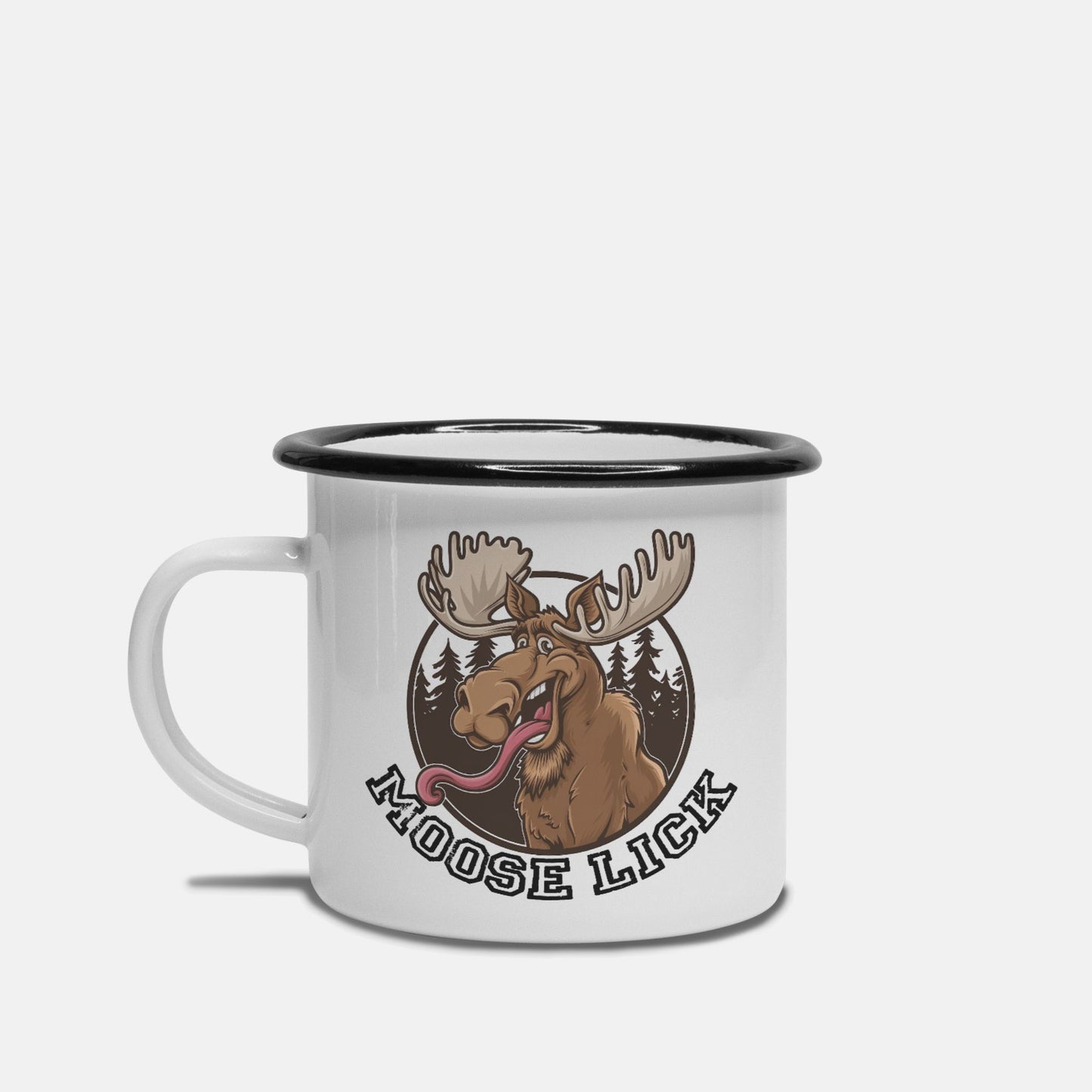 Moose Lick Gear Up and Go Camp Mug 10 oz. (Black Rim)