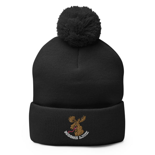 Moose Lick Pom-Pom Beanie