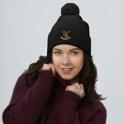 Moose Lick Pom-Pom Beanie