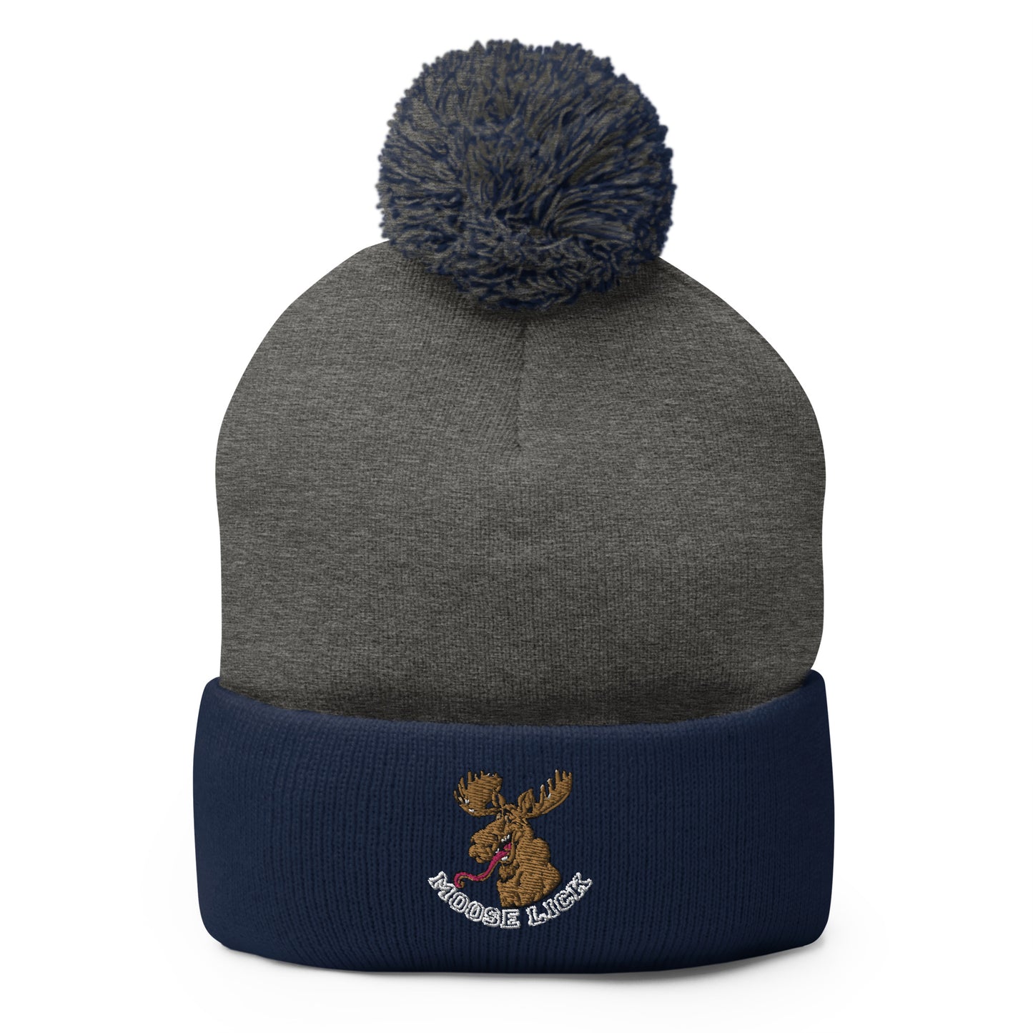 Moose Lick Pom-Pom Beanie