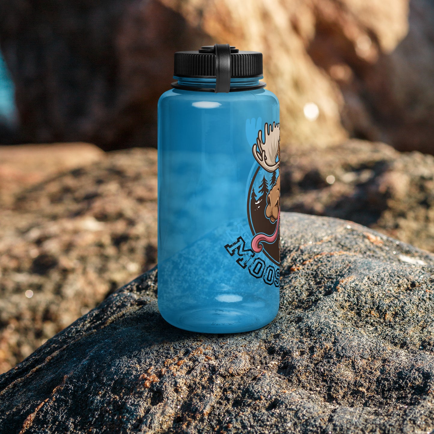 Moose Lick Wide Mouth Plastic Water Bottle